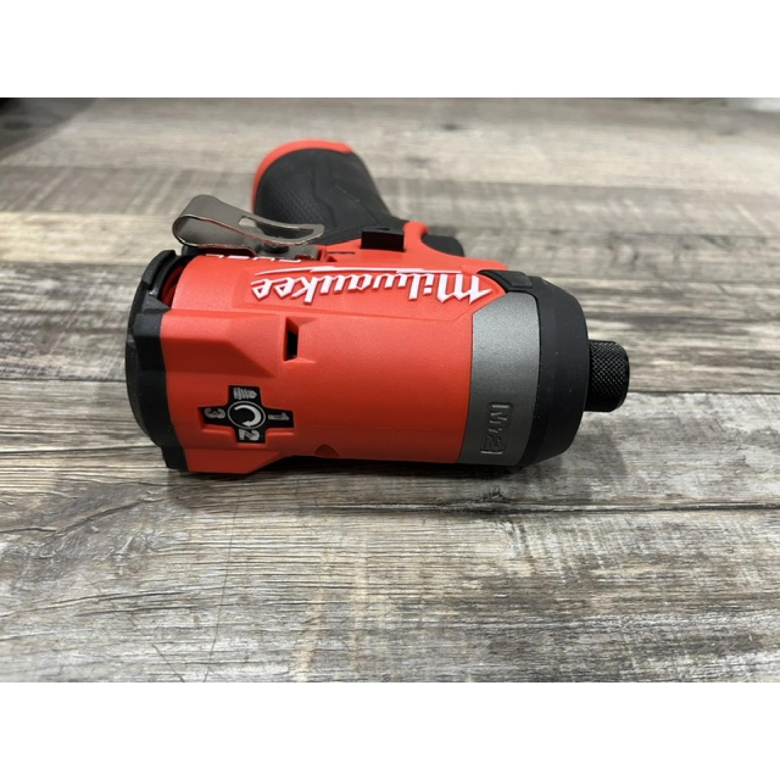 AS-IS Milwaukee FUEL 12-Volt Lithium-Ion Brushless Cordless Hammer Drill and Impact Driver Combo Kit