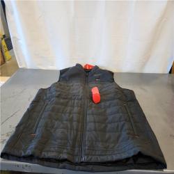AS-IS- Men's 2X-Large M12 12V Lithium-Ion Cordless AXIS Black Heated Vest (Vest Only)