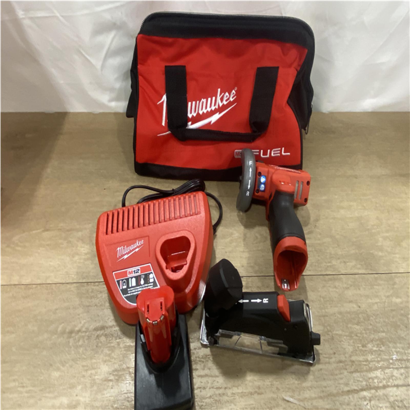 AS-IS Milwaukee FUEL 12V 3 in. Lithium-Ion Brushless Cordless Cut Off Saw Kit