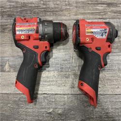 AS-IS Milwaukee FUEL 12-Volt Lithium-Ion Brushless Cordless Hammer Drill and Impact Driver Combo Kit