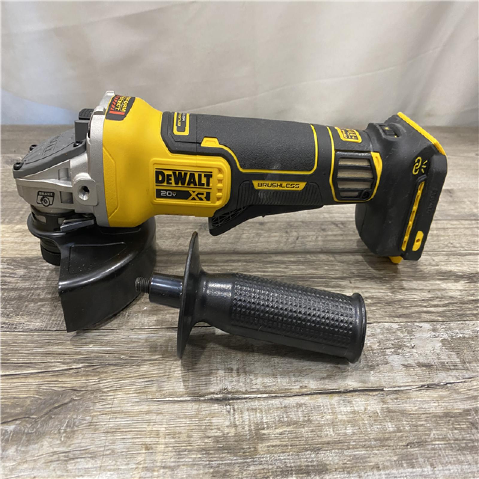 AS-IS DEWALT 20V XR Cordless 4-1/2. in. to 5 in. Variable Speed Angle Grinder (Tool Only)