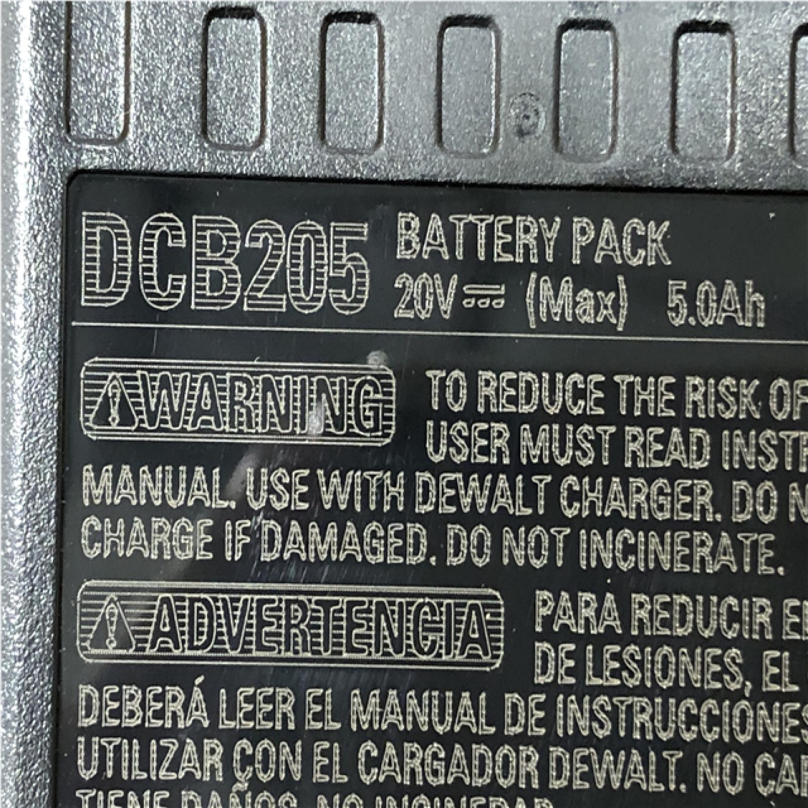 AS-IS DEWALT 20V MAX Lithium-Ion 5.0 Ah Battery and Charger