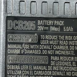 AS-IS DEWALT 20V MAX Lithium-Ion 5.0 Ah Battery and Charger