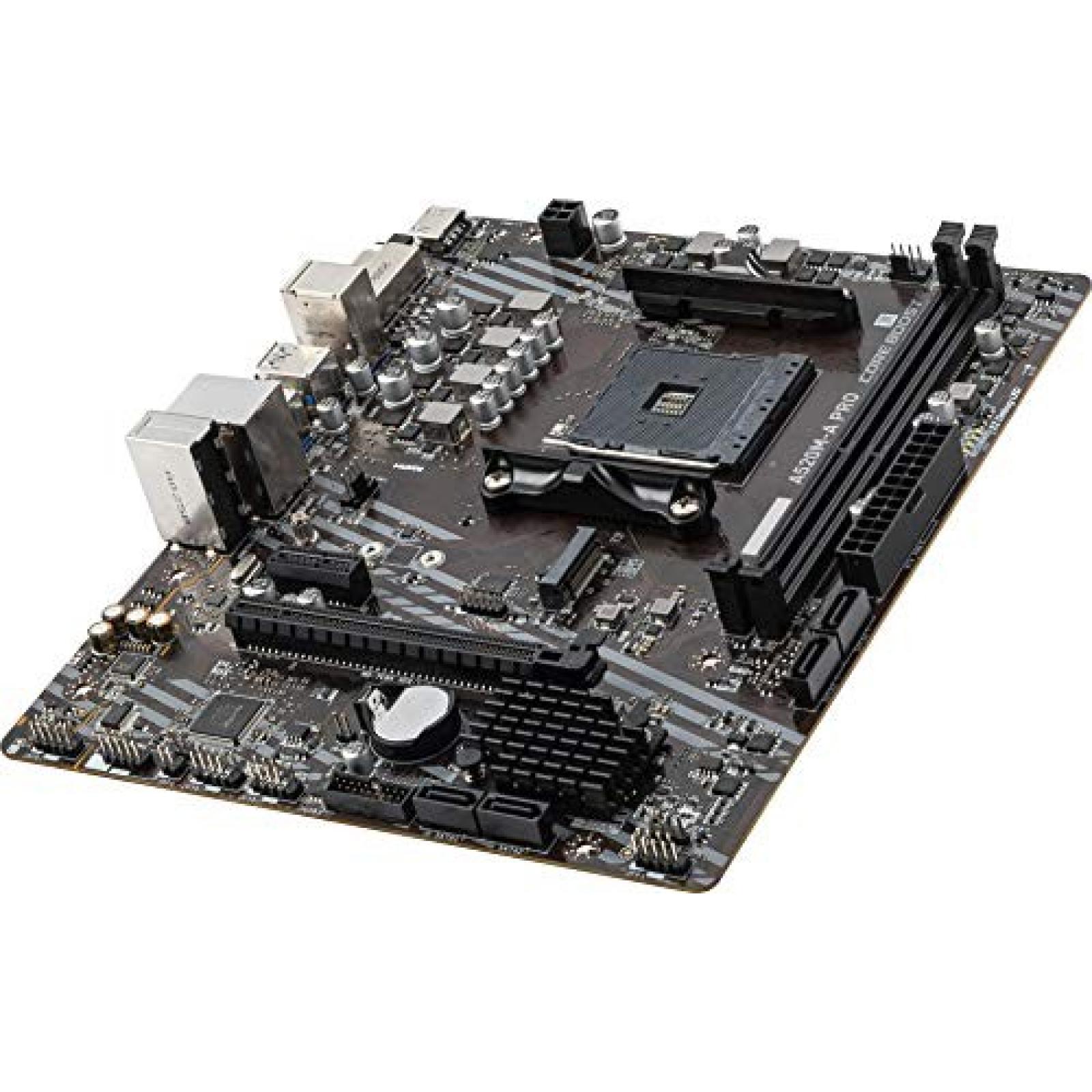 AS-IS MSI A520M-a PRO V1 Gaming Motherboard (AMD Ryzen 5000  AM4  DDR4  PCIe 3.0  SATA 6Gb/s  M.2  USB 3.2 Gen 1  DVI/HDMI  Micro-ATX)