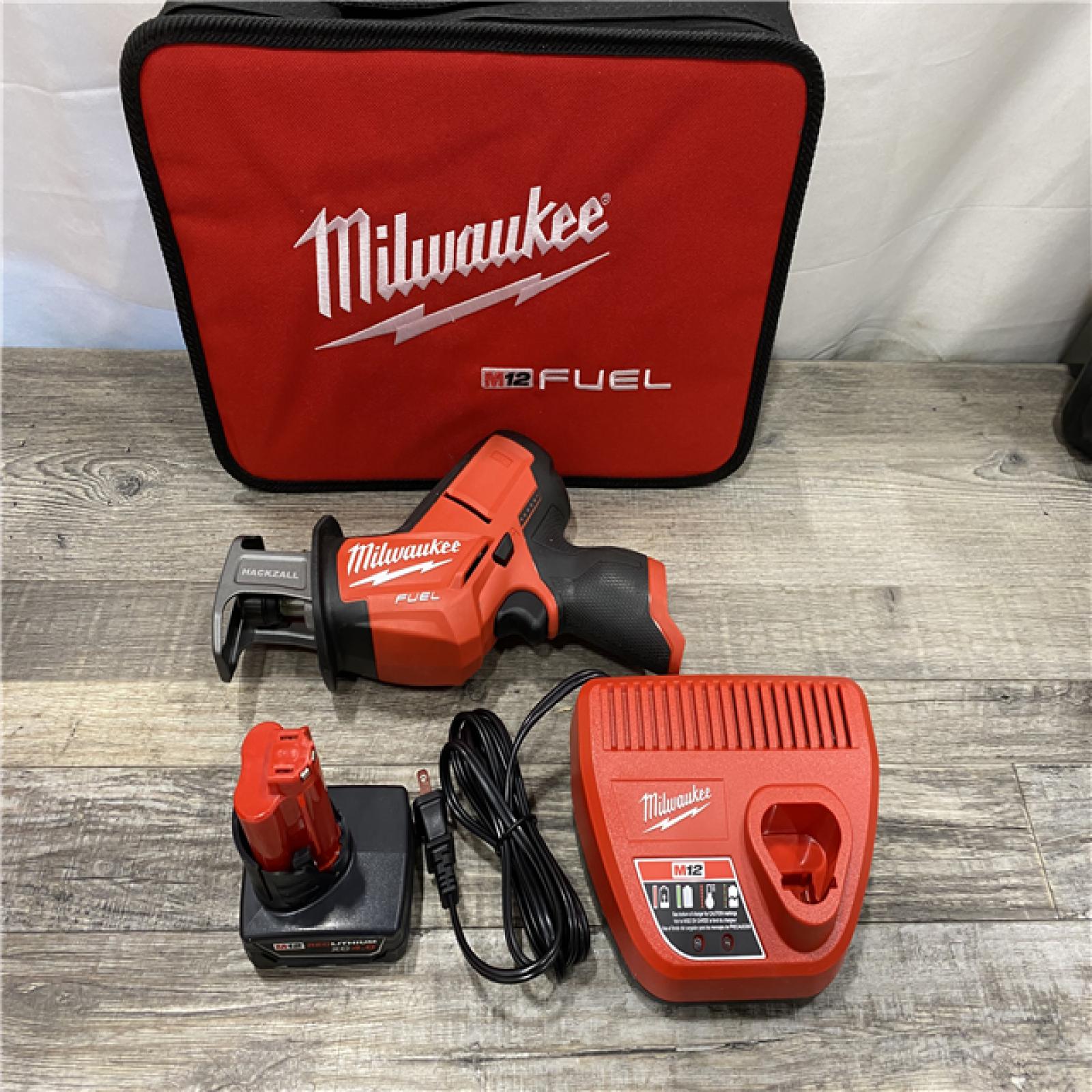AS-IS Milwaukee FUEL 12V Lithium-Ion Brushless Cordless HACKZALL Reciprocating Saw Kit