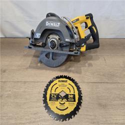 AS-IS DEWALT FLEXVOLT 60V MAX Cordless 7-1/4 in. Wormdrive Style Circular Saw (Tool Only)