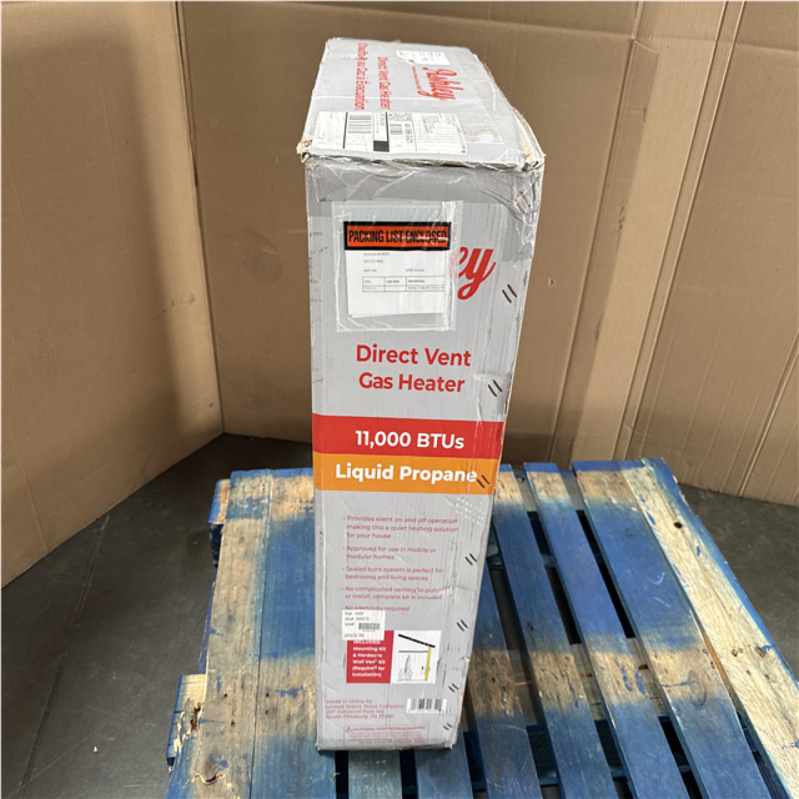 CALIFORNIA ASHLEY DIRECT VENT GAS HEATER