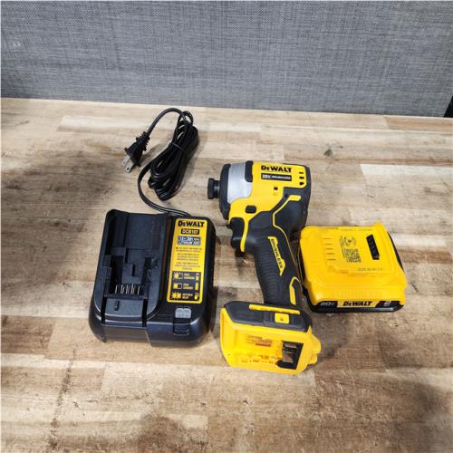 Houston Location AS-IS DEWALT Atomic 20V Max Lithium-Ion Brushless Cordless Compact 1/4 in. Impact Driver Kit