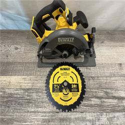 AS-IS DEWALT FLEXVOLT 60V MAX Cordless Brushless 7-1/4 in. Circular Saw with Brake (Tool Only)
