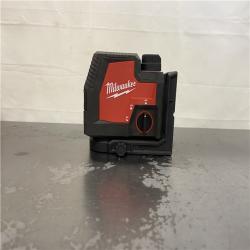 AS-IS- MILWAUKEE 100 Ft. REDLITHIUM Lithium-Ion USB Green Rechargeable Cross Line Laser Level with Charger