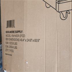 Phoenix AS-IS Koolmore 47 in. Commercial 2-Glass-Door Merchandiser Refrigerator  35 cu. ft. in Black