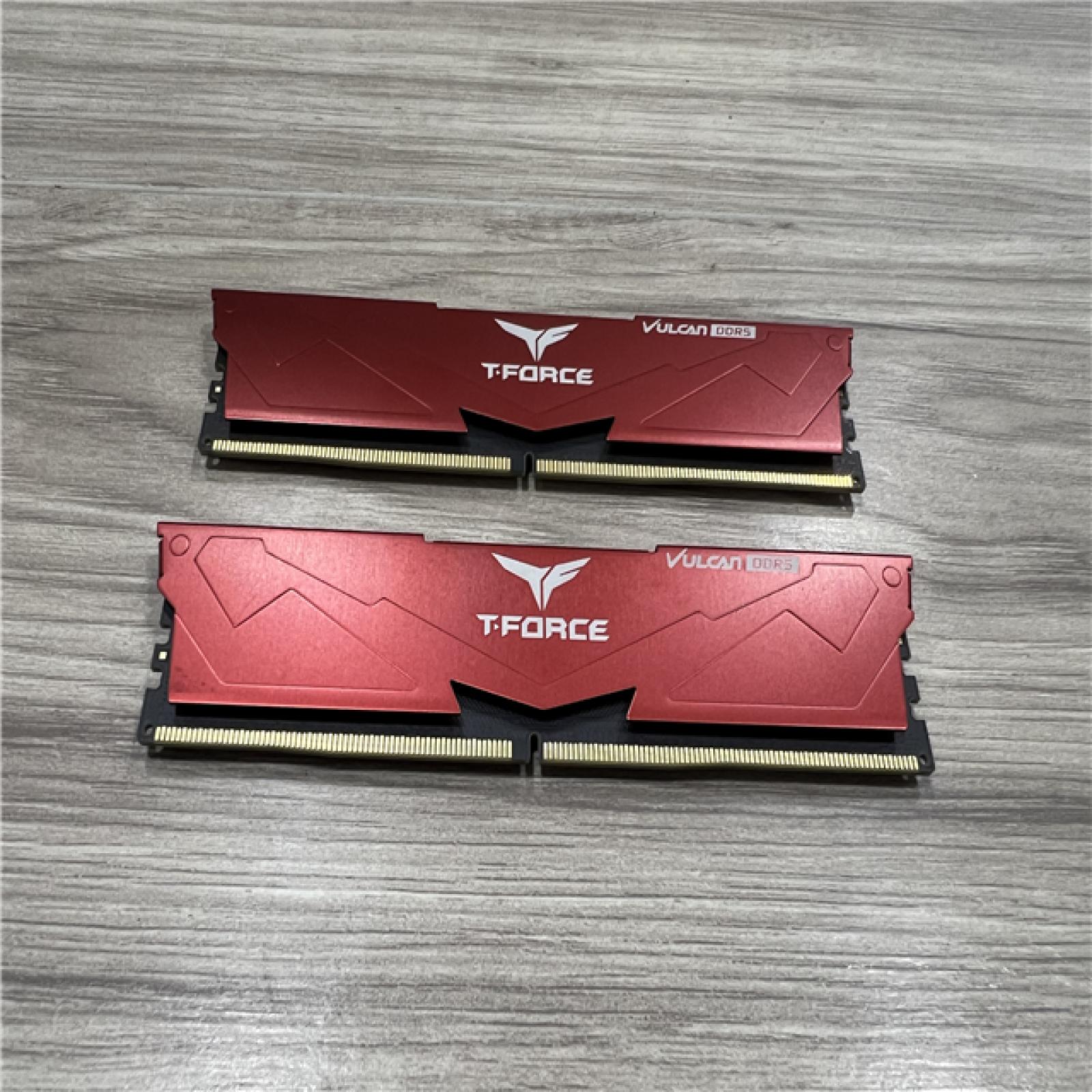 AS-IS Teamgroup FLRD516G6000HC38ABK T-force Vulcan 16gb (2x8gb) Ddr5 6000mhz