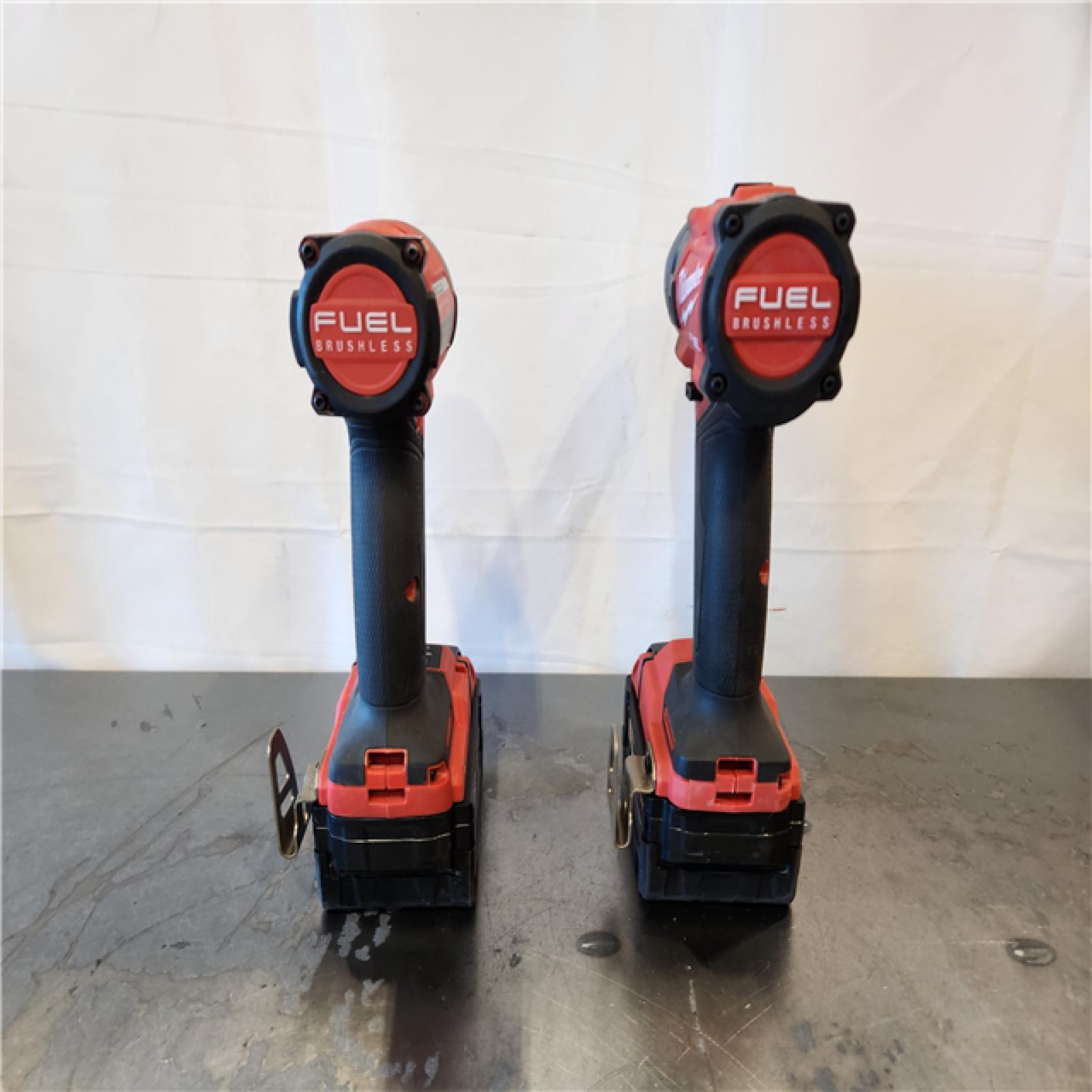 AS-IS- Milwaukee  FUEL 18V Lithium-Ion Brushless Cordless Hammer Drill and Impact Driver Combo Kit