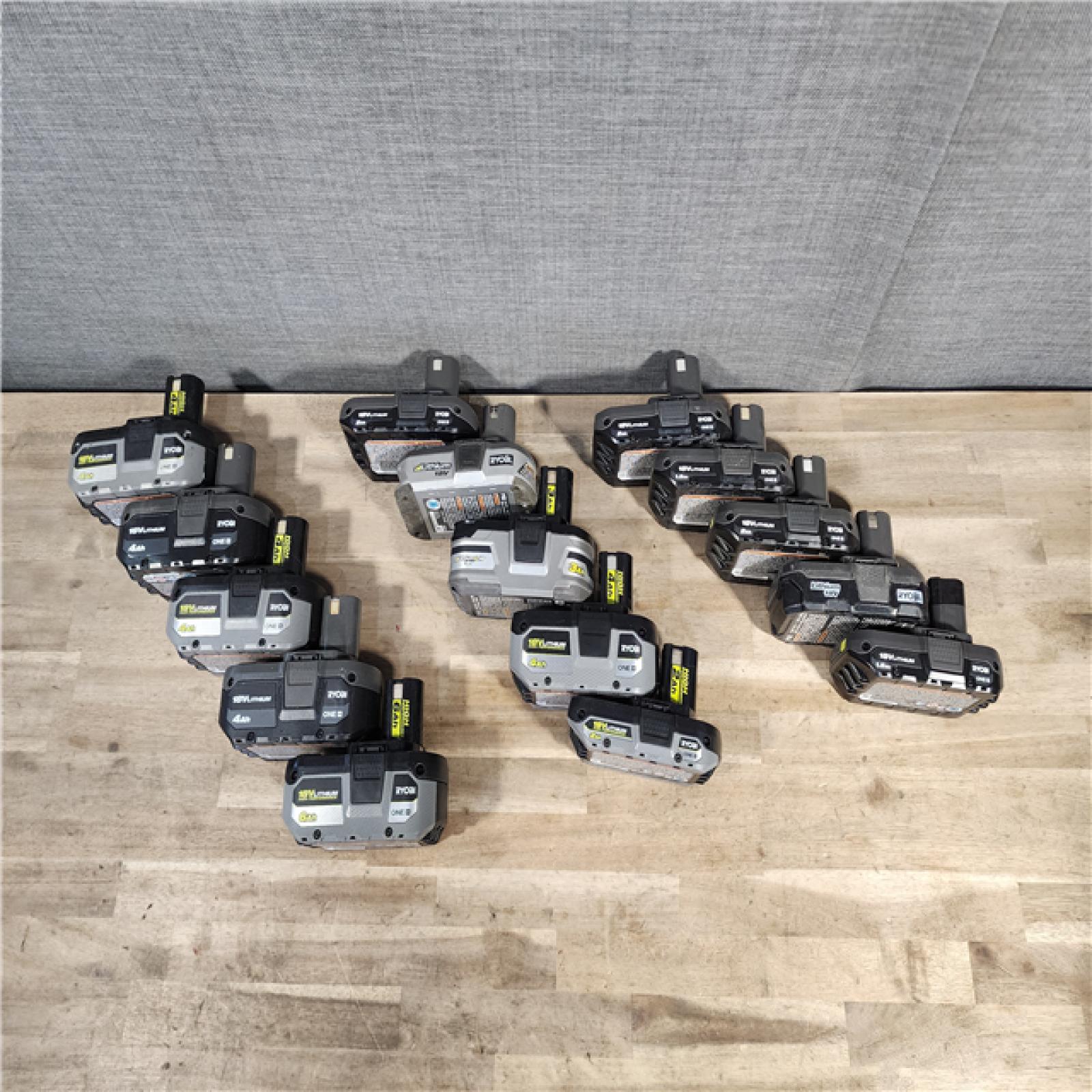 HOUSTON LOCATION - AS-IS RYOBI BATTERY PACK QTY - 15
