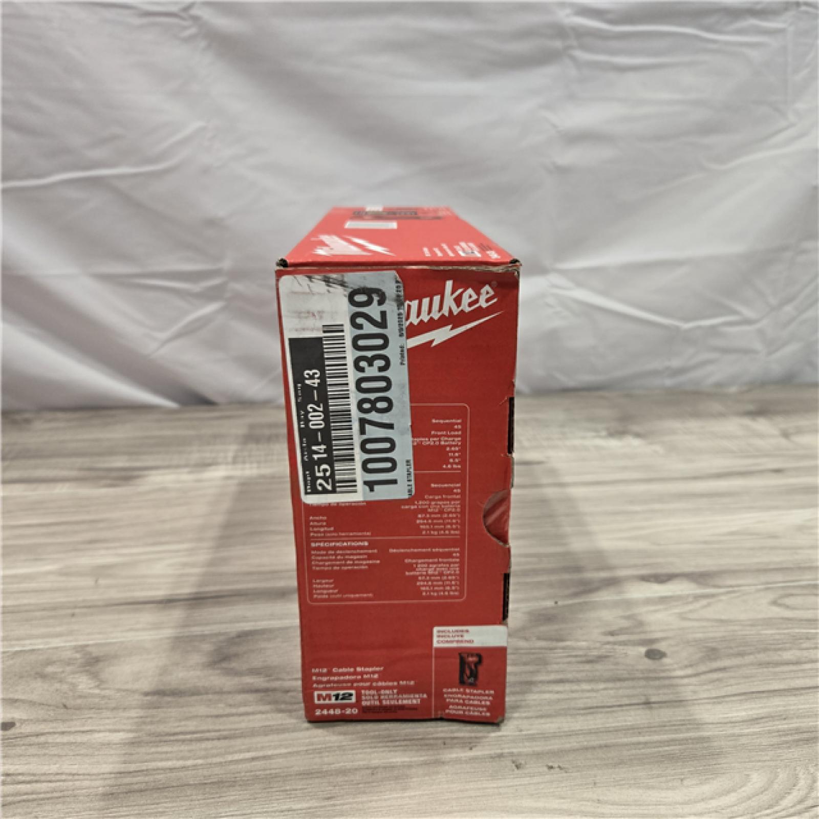 NEW! - Milwaukee M12 Cable Stapler (TOOL ONLY)