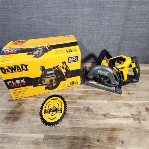HOUSTON LOCATION - AS-IS (APPEARS LIKE NEW) DEWALT FLEXVOLT 60V MAX Cordless Brushless 7-1/4 in. Wormdrive Style Circular Saw (Tool Only)