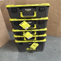 California AS-IS Ryobi Link Tool Boxes  Includes (1) Rolling Tool Box  (2) Medium Tool Boxes and (2) Standard Tool Boxes; Appears in Excellent Condition (No Tools)