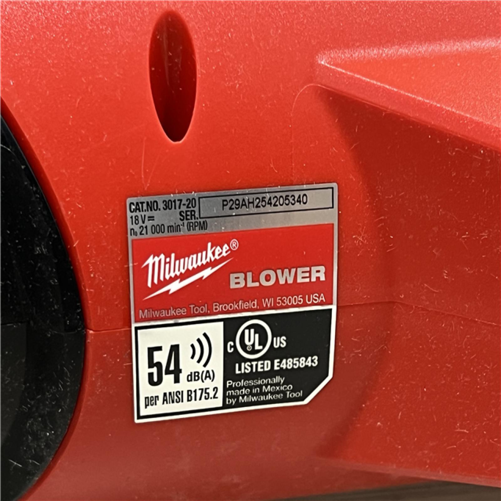 AS-IS Milwaukee FUEL 120 MPH 500 CFM 18V Brushless Cordless Battery Powered Leaf Blower Kit