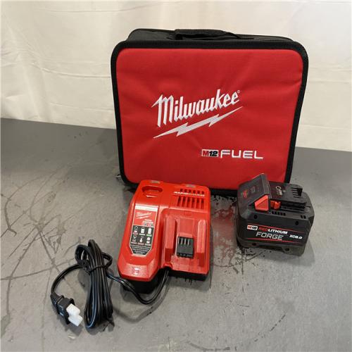 AS-IS - Milwaukee M18 18-Volt Lithium-Ion REDLITHIUM FORGE Starter Kit with 8.0Ah Battery and Rapid Charger
