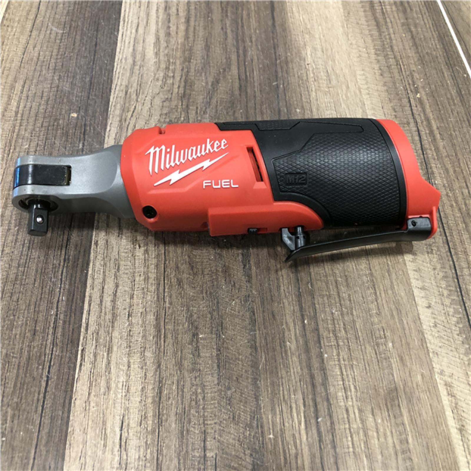 AS-IS Milwaukee FUEL 12-Volt Lithium-Ion Brushless Cordless High Speed 3/8 in. Ratchet (Tool-Only)
