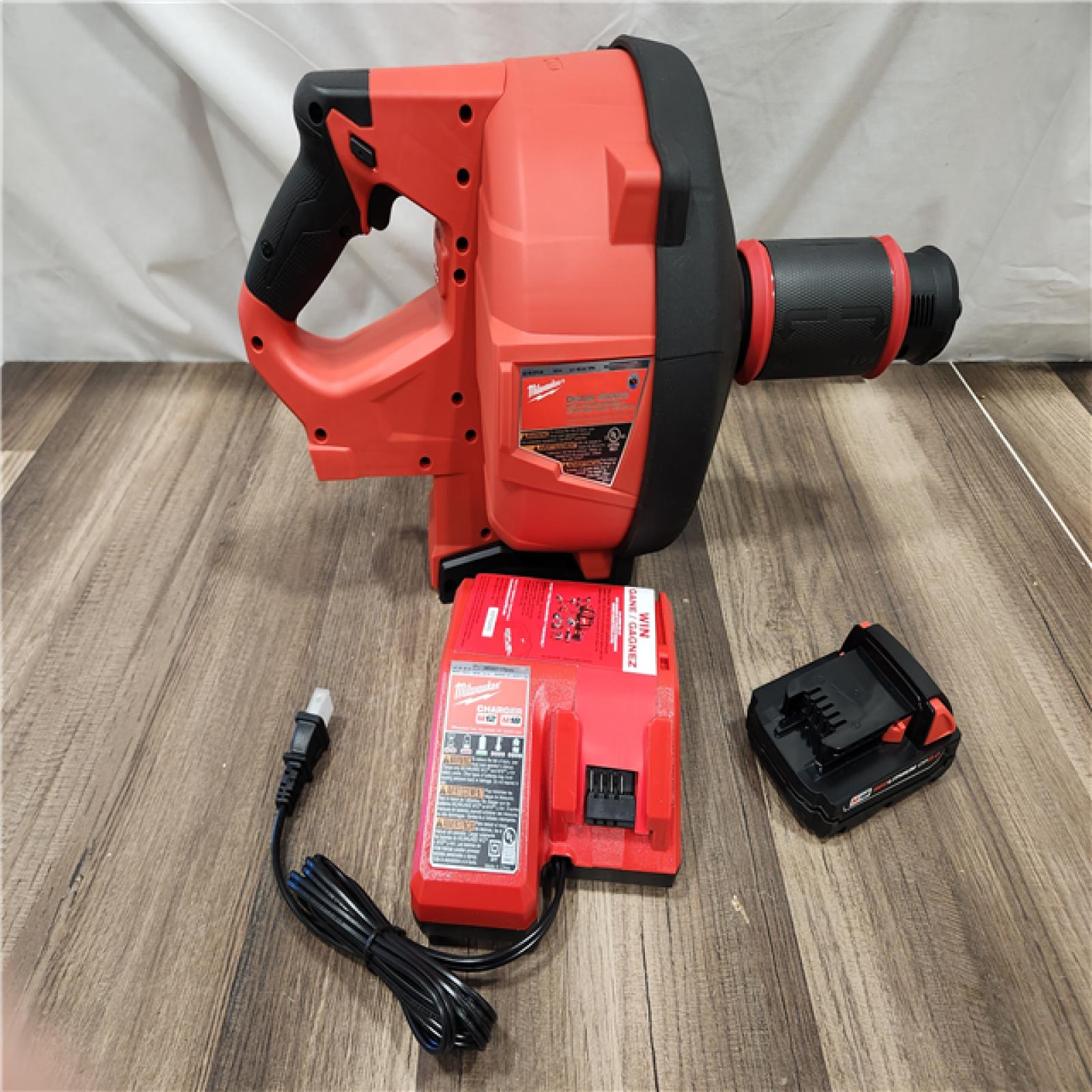 AS-IS- Milwaukee M18 FUEL Drain Snake with CABLE DRIVE Kit