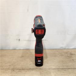 AS-IS- Milwaukee M12 FUEL 12-Volt Lithium-Ion Brushless Cordless 1/4 in. Hex 2-Speed Screwdriver Kit W/(2) 2.0h Batteries & Hard Case