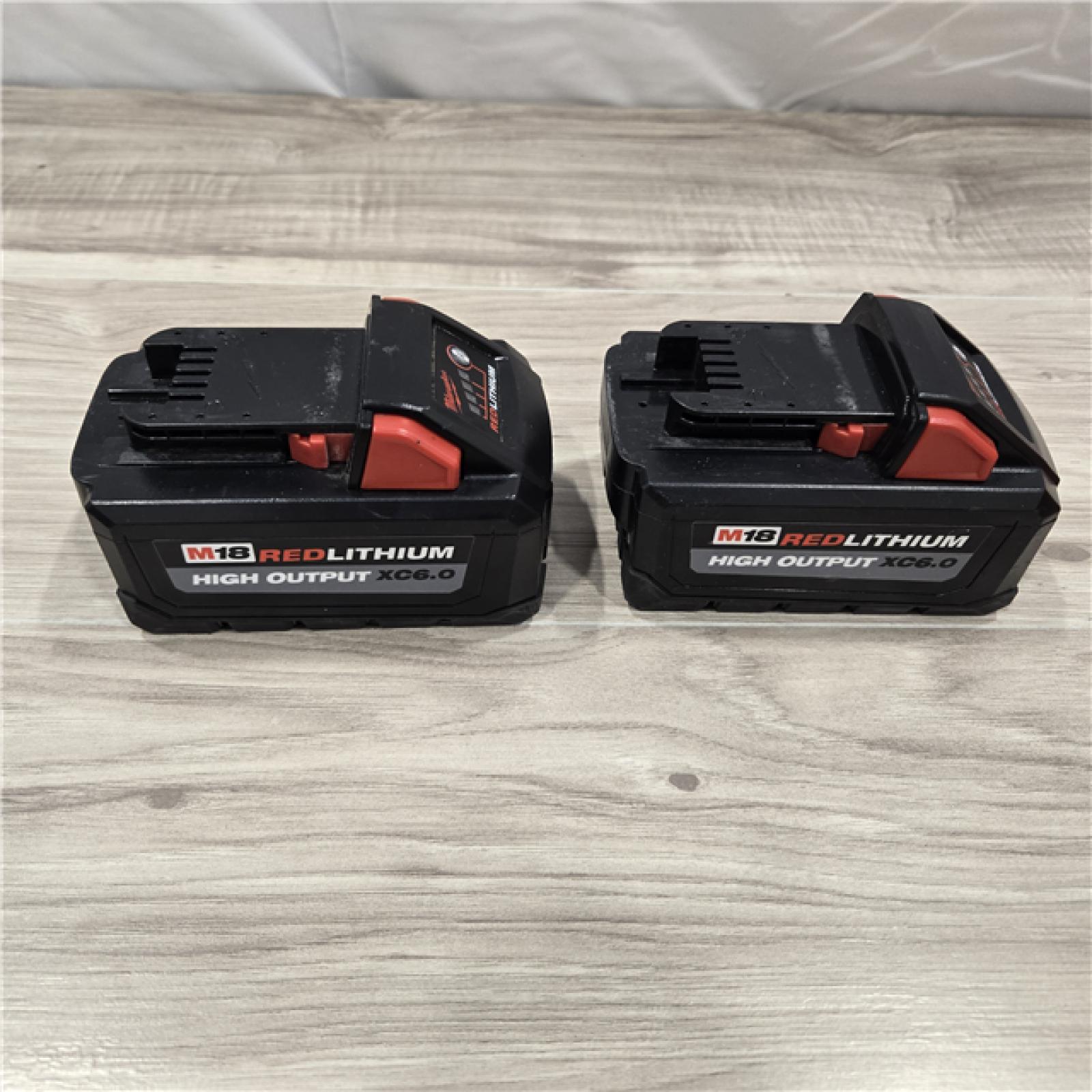 AS-IS Milwaukee 18-Volt Lithium-Ion High Output Starter Kit with Two 6.0 Ah Battery and Charger