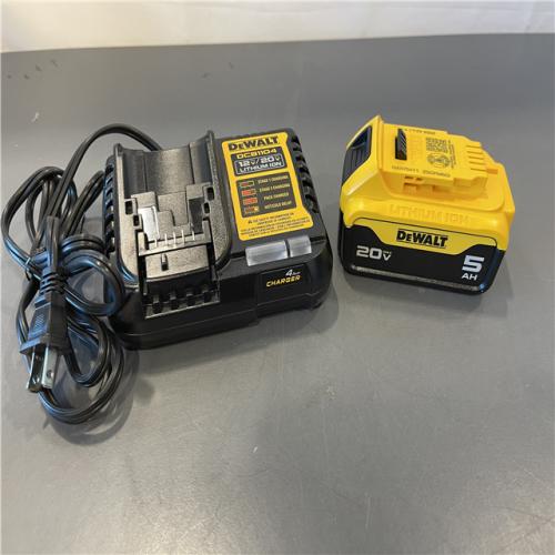 Like New! - DEWALT 20-Volt Maximum XR 5.0 Ah Battery Pack and Charger