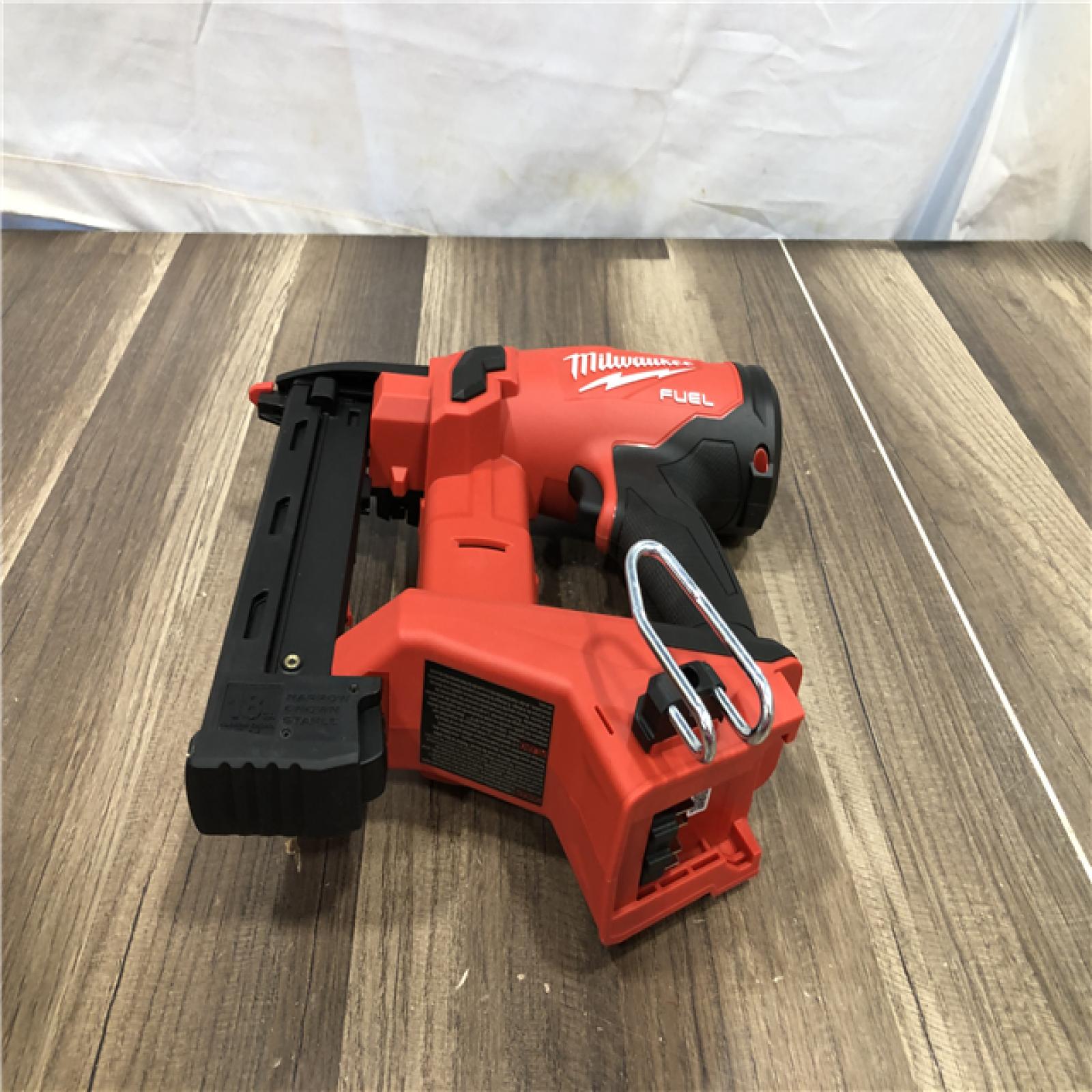 AS-IS Milwaukee FUEL 18-Volt Lithium-Ion Brushless Cordless 18-Gauge 1/4 in. Narrow Crown Stapler (Tool-Only)