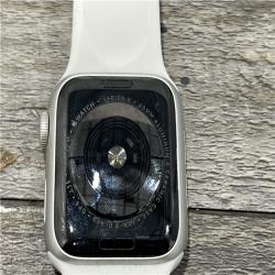 AS-IS  Apple Watch Series 5 40mm GPS + Cellular - Silver Aluminum Case - White
