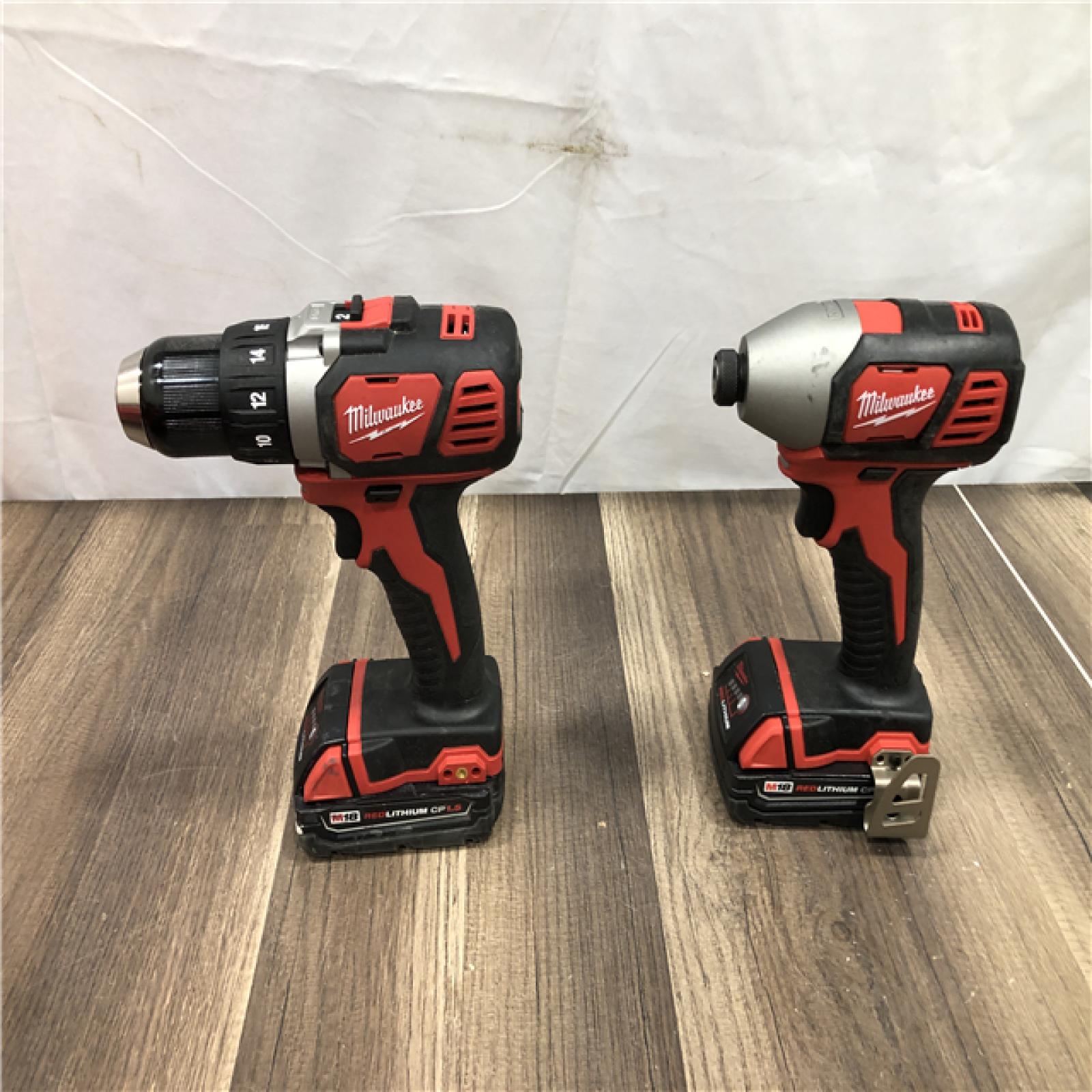 AS-IS Milwaukee 18V Lithium-Ion Cordless Drill Driver/Impact Driver Combo Kit