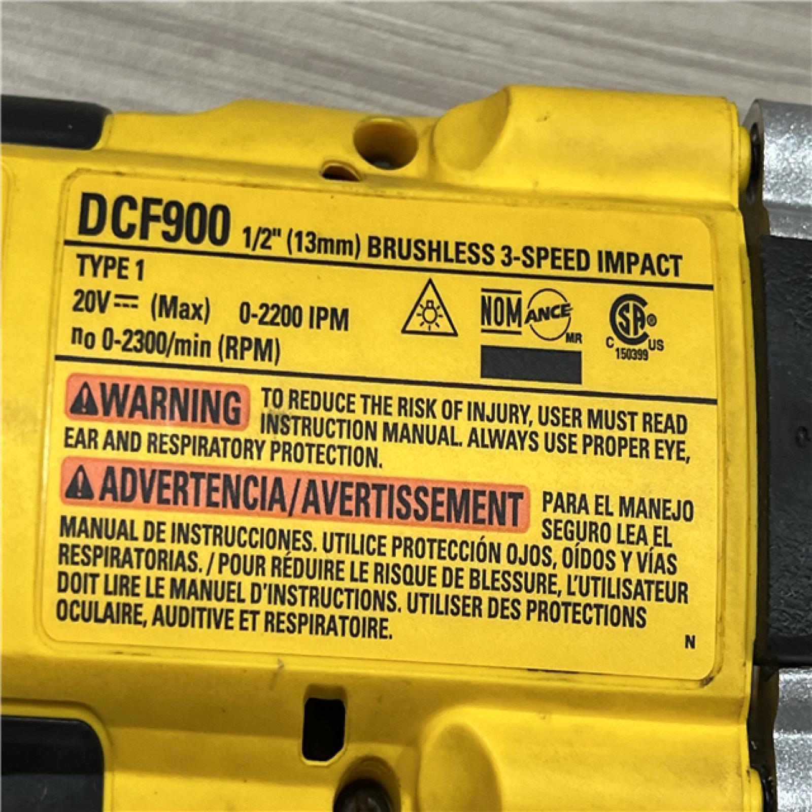 AS-IS DEWALT 20V MAX Lithium-Ion Cordless 1/2 in. Impact Wrench Kit