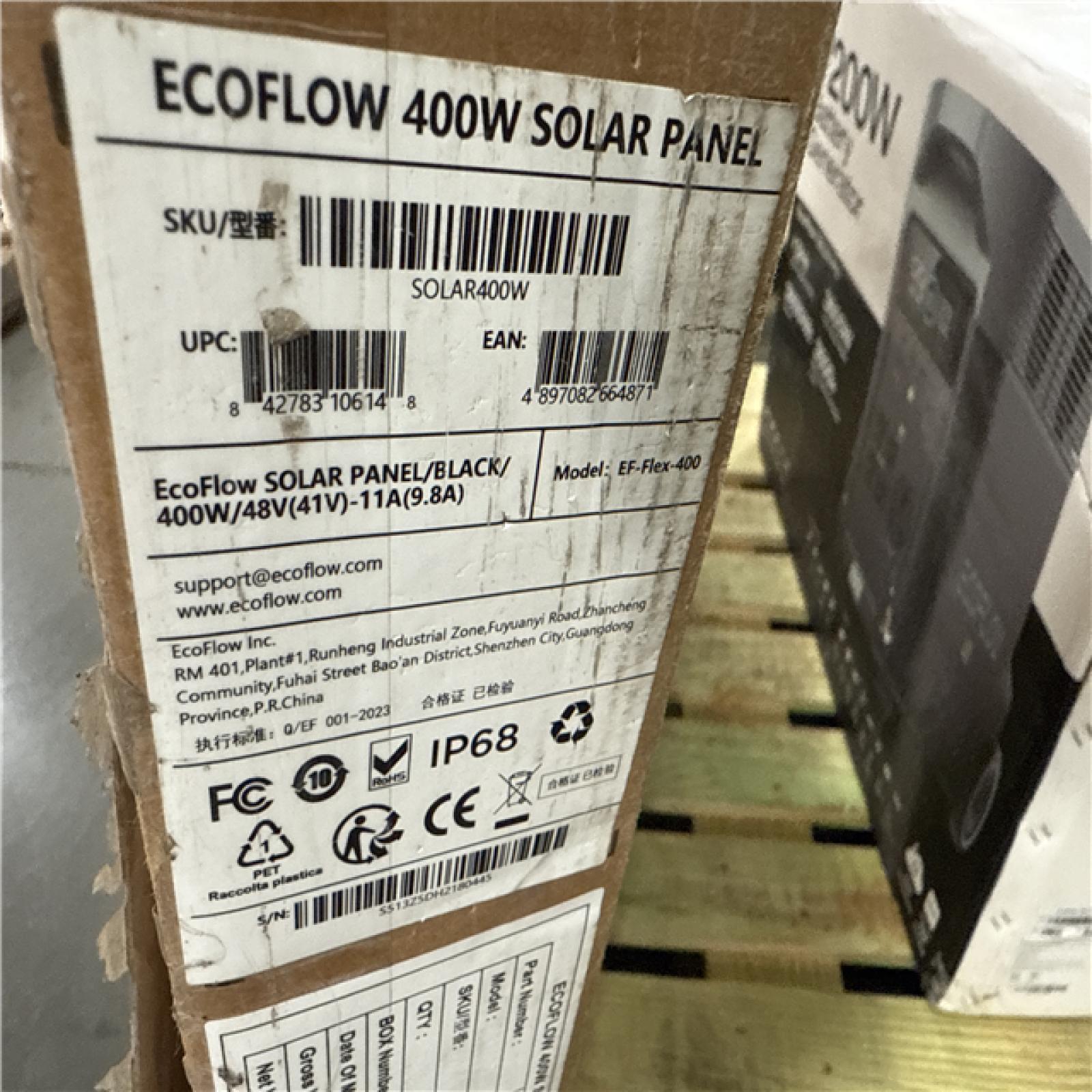 California AS-IS Ecoflow 7200W Battery Generator w/Solar Panel (Damaged Boxes)