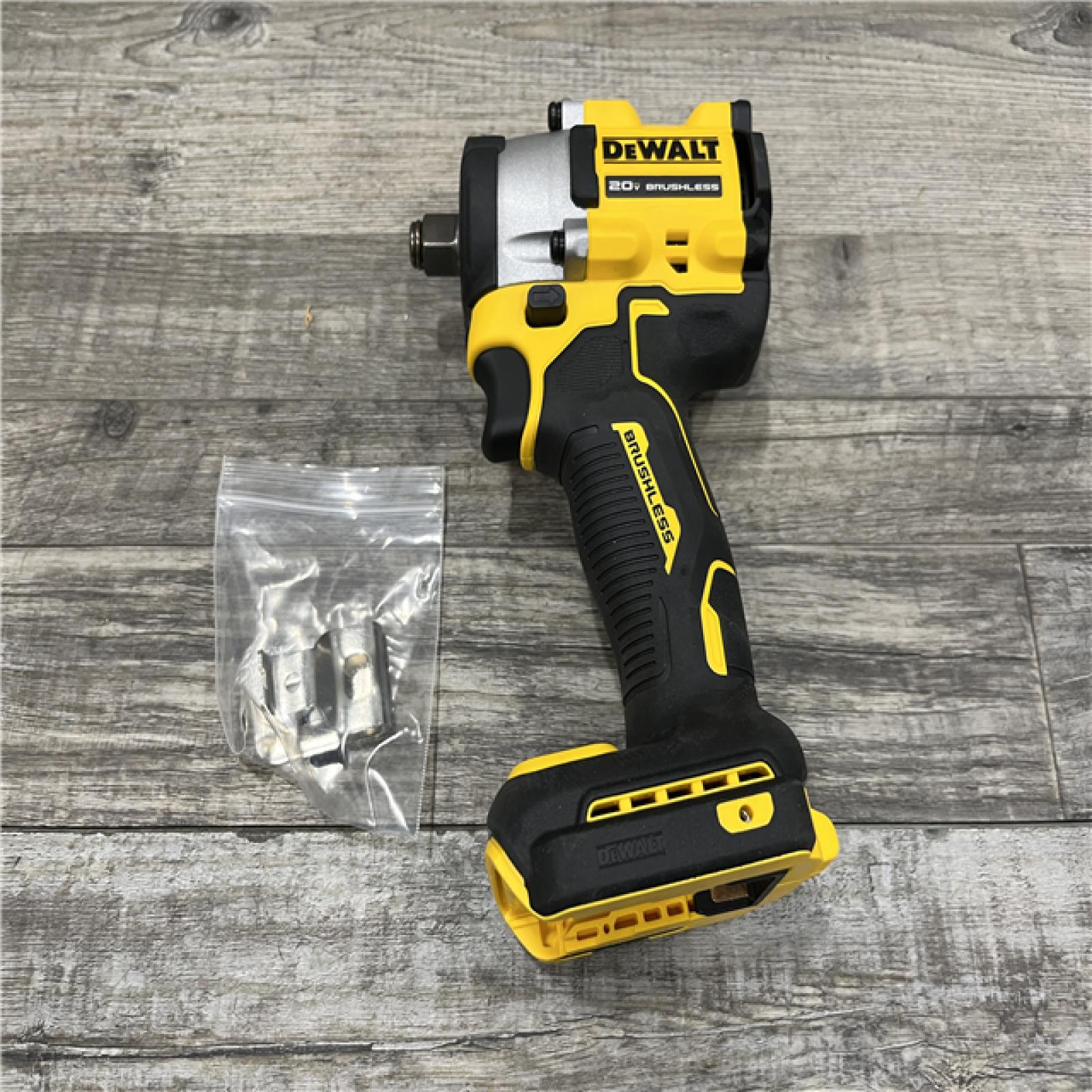 AS-IS DEWALT ATOMIC 20V MAX Cordless Brushless 1/2 in. Variable Speed Impact Wrench (Tool Only)