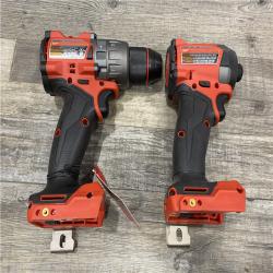 AS-IS Milwaukee FUEL 18V Lithium-Ion Brushless Cordless Hammer Drill and Impact Driver Combo Kit