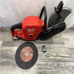 AS-IS Milwaukee FUEL ONE-KEY 18V Lithium-Ion Brushless Cordless 9 in. Cut Off Saw (Tool-Only)