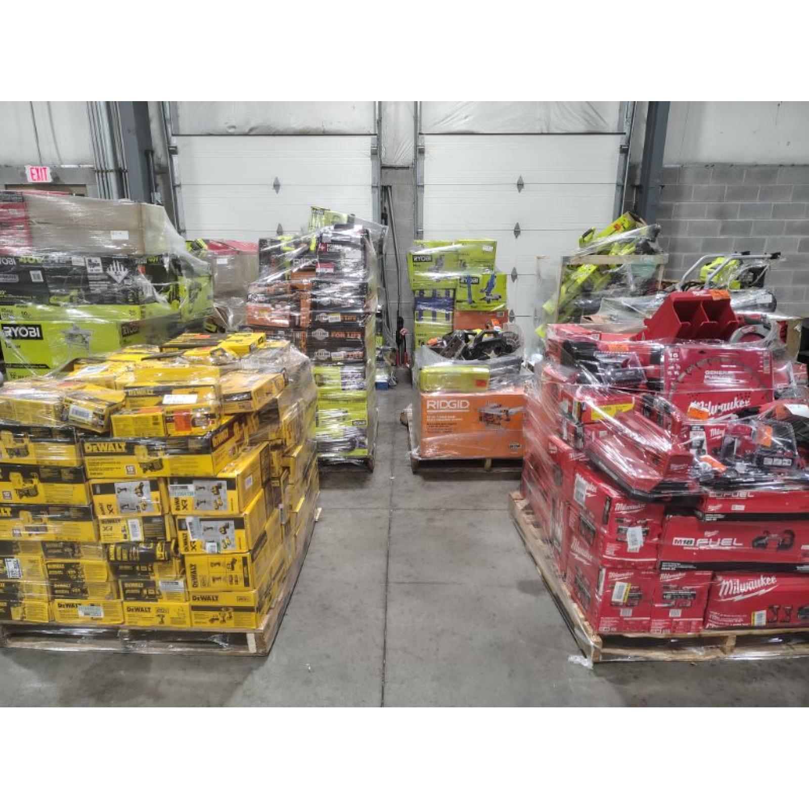 Pittston Location As-Is Power Tools Partial Truckload (10 Pallets) 8211--A