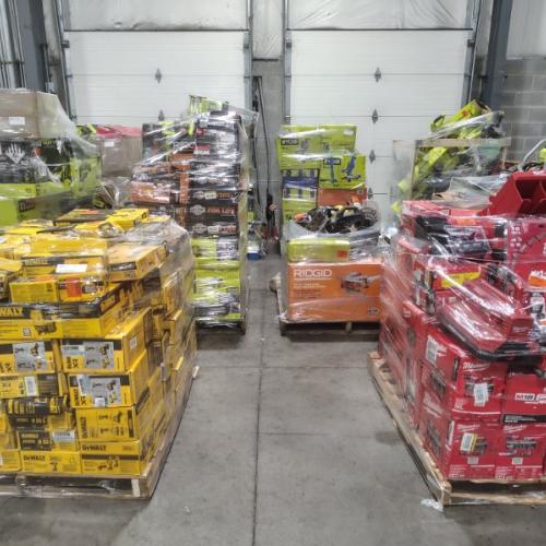Pittston Location As-Is Power Tools Partial Truckload (10 Pallets) 8211--A