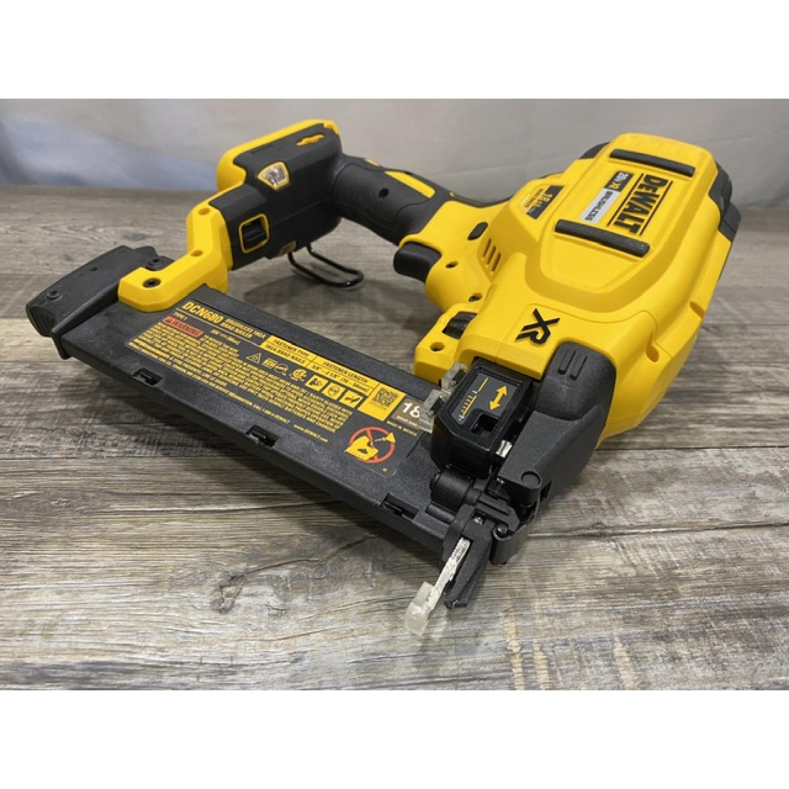AS-IS DEWALT 20V MAX XR Lithium-Ion Electric Cordless 18-Gauge Brad Nailer (Tool Only)