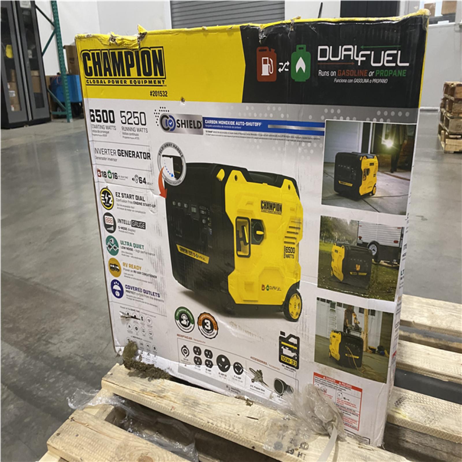 Dallas Location -NEW- Champion 201532 6500W Dual Fuel Inverter Generator