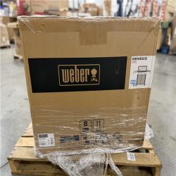 DALLAS LOCATION - Weber Genesis S-315 3-Burner Natural Gas Grill in Stainless Steel with Side Tables