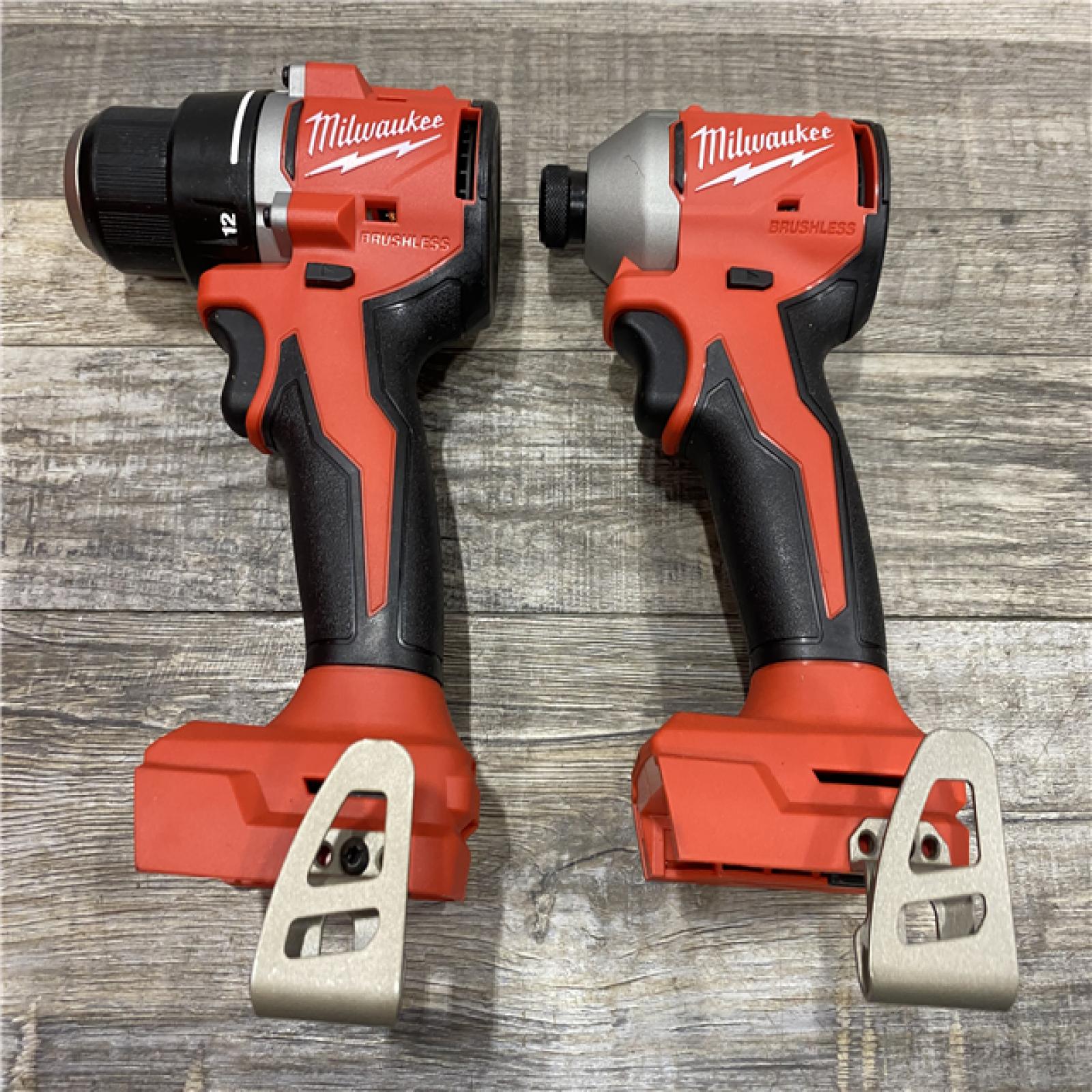 AS-IS Milwaukee 18V Lithium-Ion Brushless Cordless Compact Drill/Impact Combo Kit