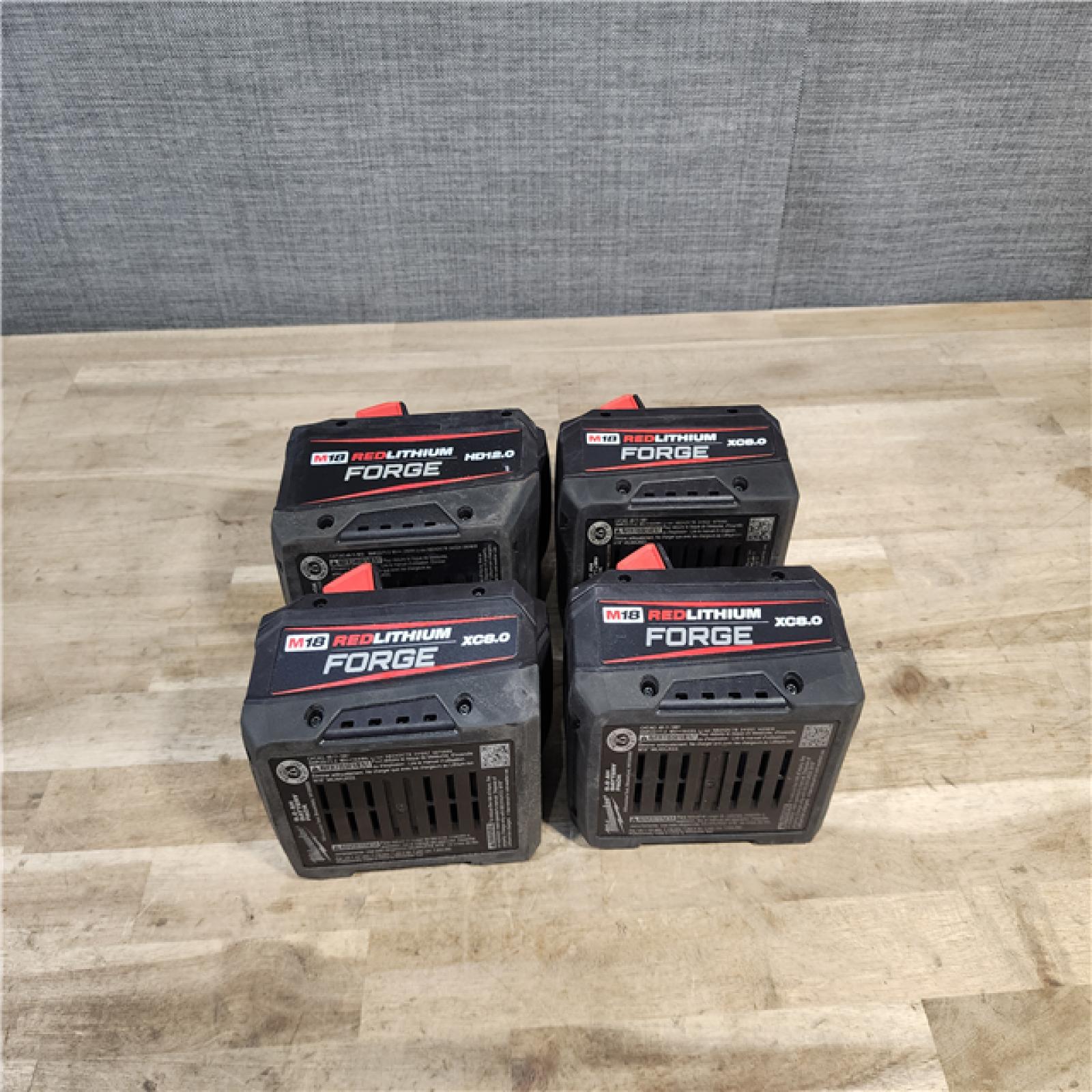 HOUSTON LOCATION - AS-IS MILWAUKEE FORGE BATTERY PACK QTY - 4