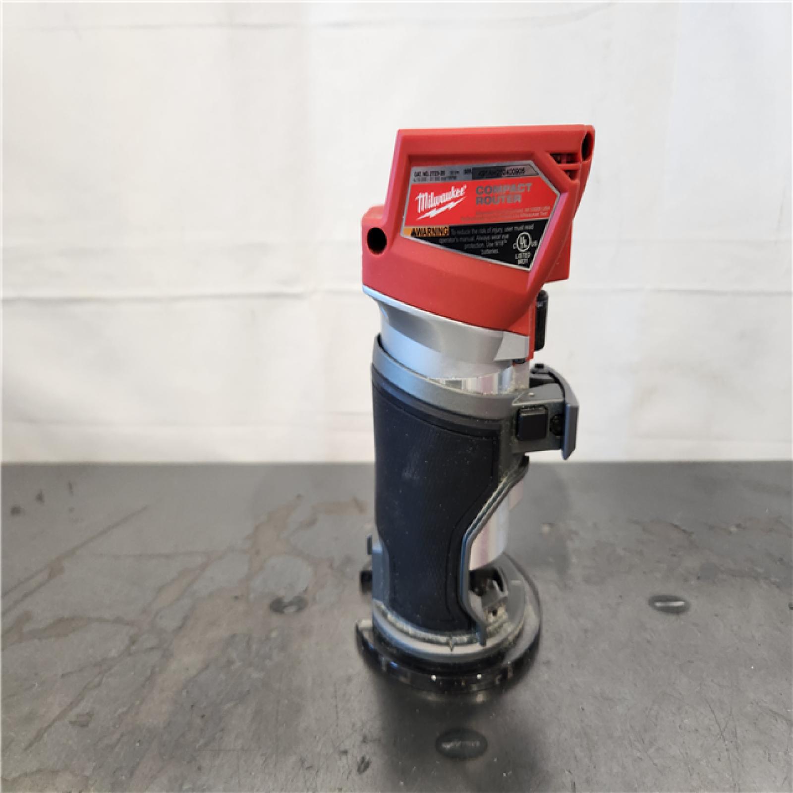 AS-IS- Milwaukee 2723-20 M18 FUEL 18V Cordless Li-Ion Compact Router - Bare Tool
