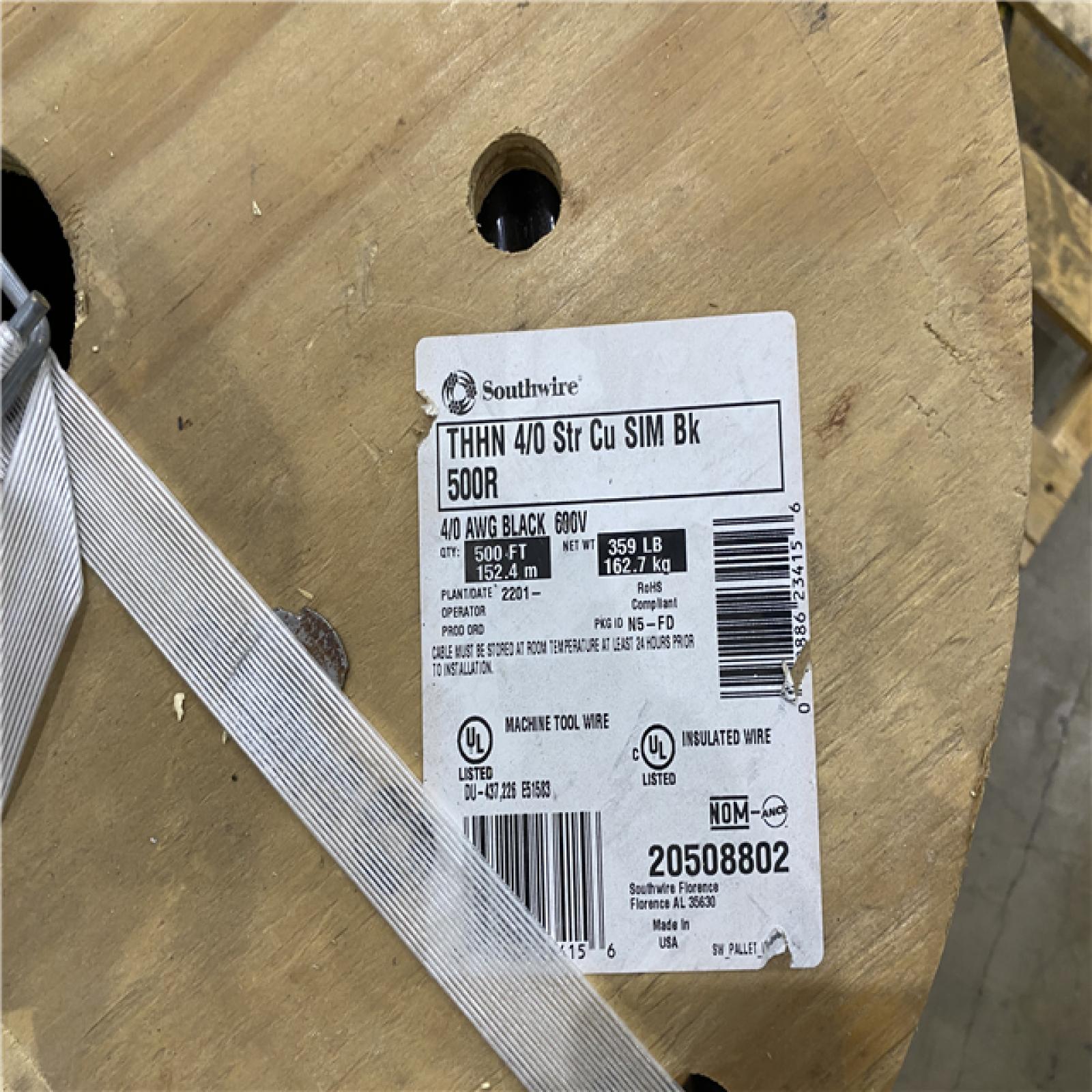 Houston As-IS Southwire Insulated 500ft wire