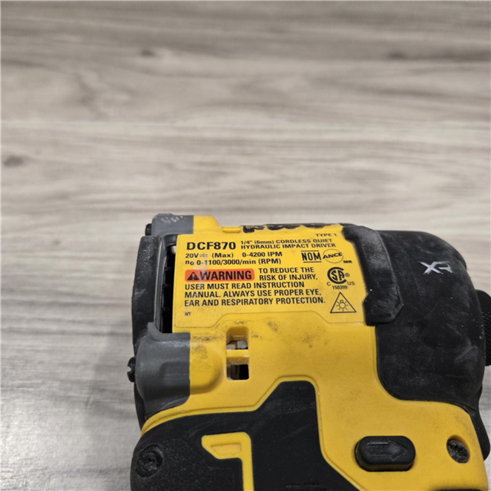 AS-IS DEWALT 20V MAX* XR Brushless Cordless 1/4 Quiet Hydraulic Impact Driver (Tool-Only)