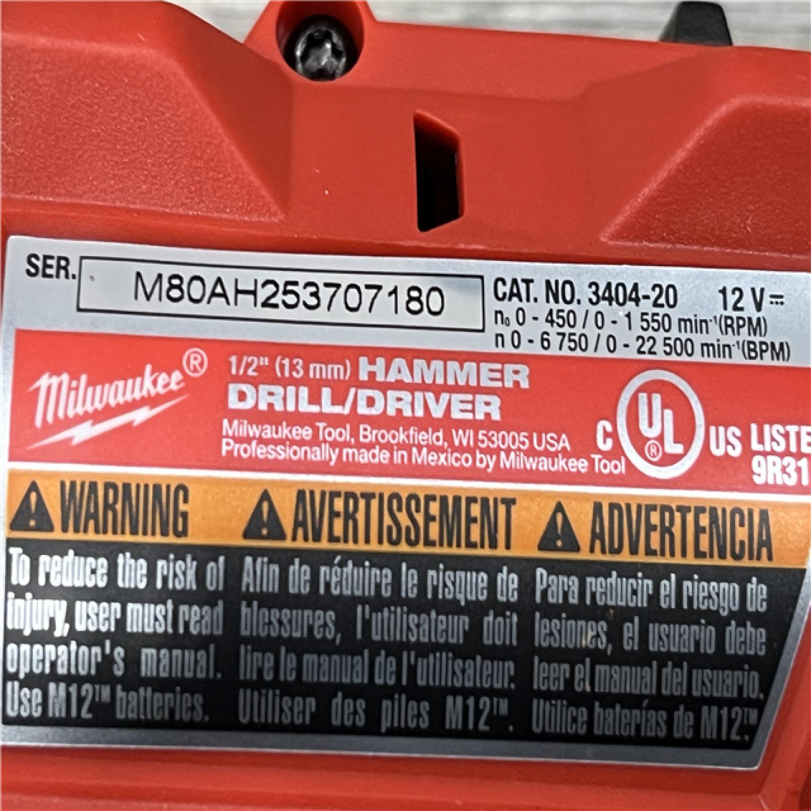 AS-IS Milwaukee FUEL 12-Volt Lithium-Ion Brushless Cordless Hammer Drill and Impact Driver Combo Kit