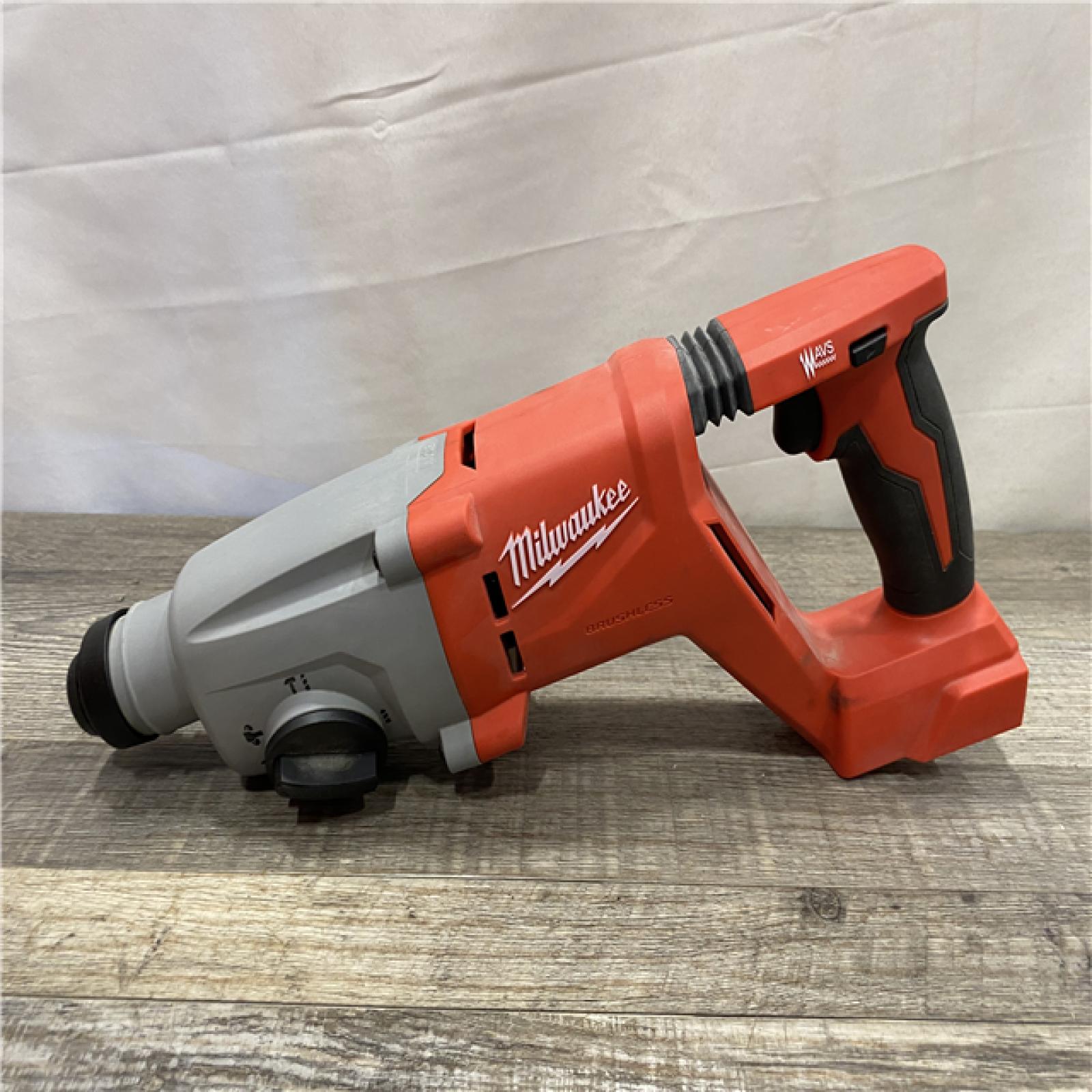AS-IS Milwaukee 18V Lithium-Ion Brushless Cordless 1 in. SDS-Plus D-Handle Rotary Hammer (Tool-Only)