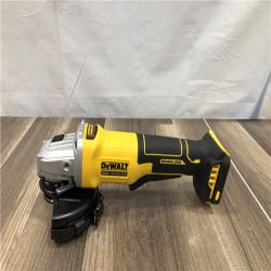 AS-IS DEWALT 20V MAX Cordless Brushless 4-1/2 in. Angle Grinder with Paddle Switch (Tool Only)