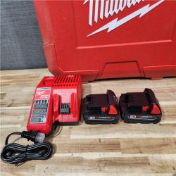 HOUSTON LOCATION - AS-IS (APPEARS LIKE NEW) Milwaukee 18V Lithium-Ion Cordless Short Throw Press Tool with 3 PEX Crimp Jaws Kit